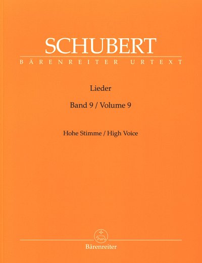 F. Schubert: Lieder 9 - hohe Stimme, GesHKlav