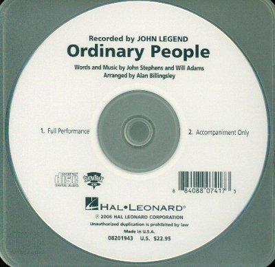 A. Billingsley: Ordinary People, Ch (CD)