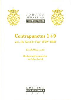 J.S. Bach: Contrapunctus 1 und 9, 5Blech (Pa+St)