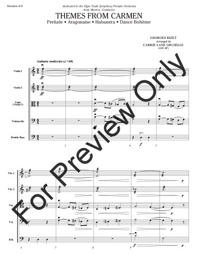 G. Bizet: Themes From Carmen, 2VlVaVcKb (Pa+St)