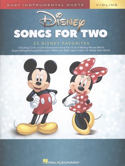 Disney Songs for Two Violins, 2Vl (Sppa)
