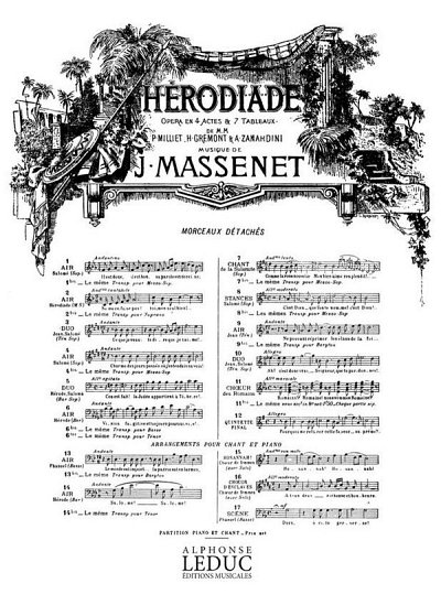 J. Massenet: Herodiade Air No 2 Bis Air D'Herodiade