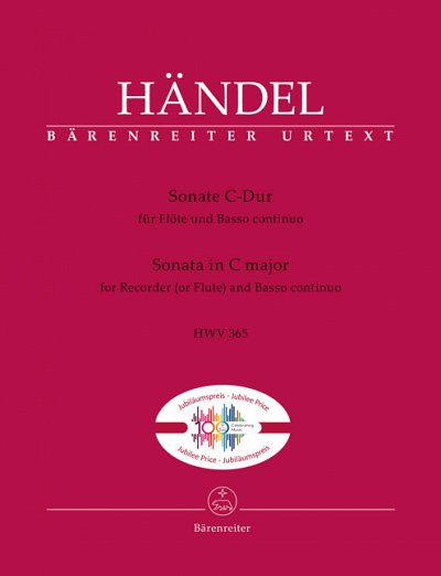 G.F. Händel: Sonate C-Dur HWV 365, FlBc (KlavpaSt)