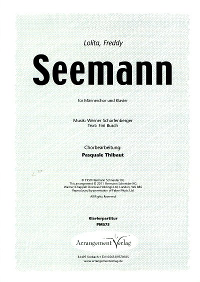 W. Scharfenberger: Seemann, Mch4Klav (Klavpa)
