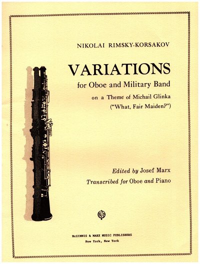 N. Rimski-Korsakov: What Fair Maiden (Variationen Ueber Ein Thema Von Glinka)