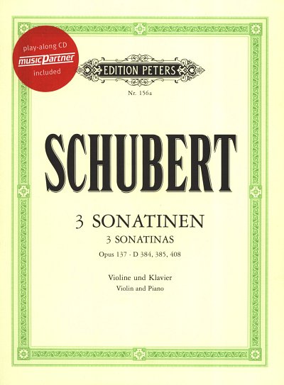 F. Schubert: 3 Sonatinen Op.137 (+CD), VlKlav (+CD)