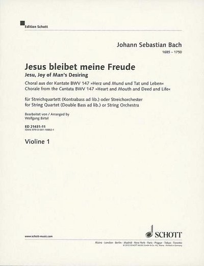 J.S. Bach: Jésus que ma joie demeure