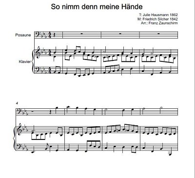 DL: (Traditional): So nimm denn meine Hände, PosKlav (Par2St