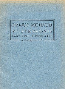 D. Milhaud: Symphonie No.6, Op.343, Sinfo (Stp)
