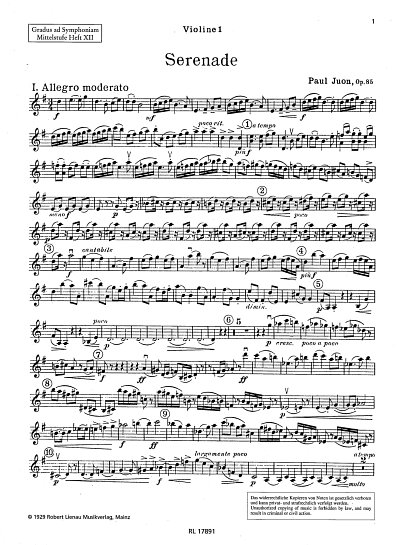 Gradus ad Symphoniam - Mittelstufe (Band 12)  Vl.I