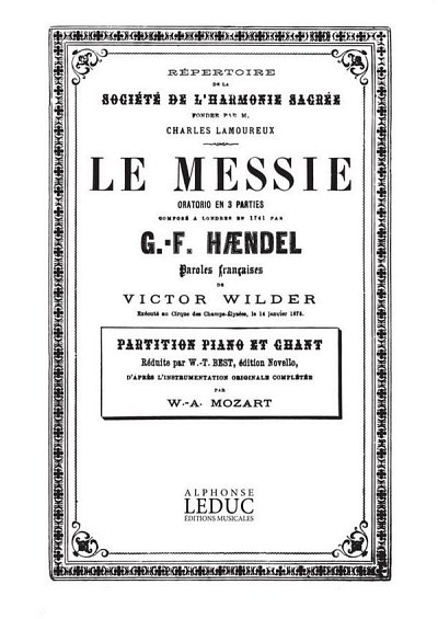 G.F. Händel: Messie, GesKlav (Bu)