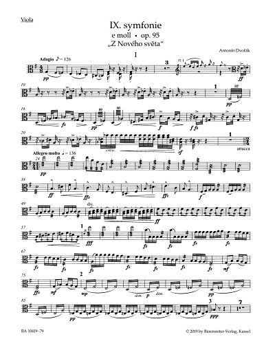 A. Dvo_ák: Sinfonie e-Moll Nr. 9 op. 95, Sinfo (Vla)