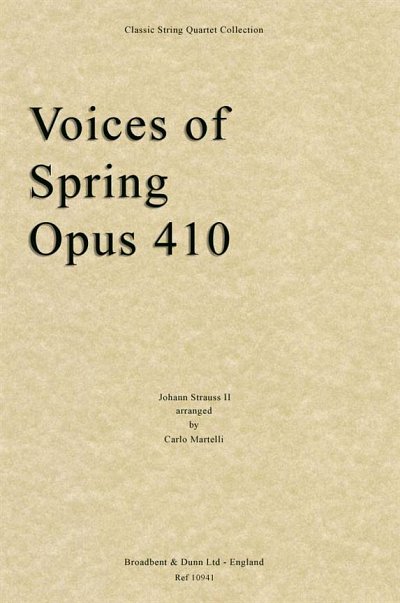 J. Strauß (Sohn): Voices of Spring, Opus 41, 2VlVaVc (Part.)