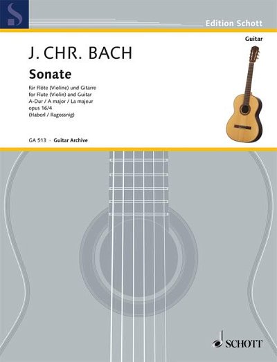J.C. Bach: Sonate A-Dur op. 16/4 , Fl/VlGit