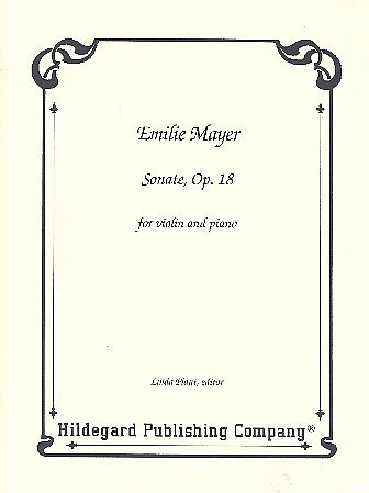 E. Mayer: Sonate op. 18, VlKlav (KlavpaSt)