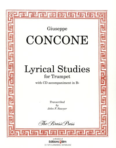 G. Concone: Lyrische Studien, TrpB (+OnlAudio)