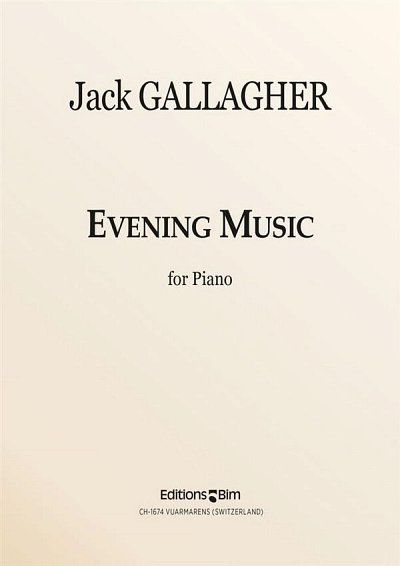 J. Gallagher: Evening Music, Klav