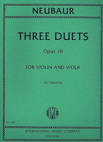 3 Duetti Op. 10 (Bu)