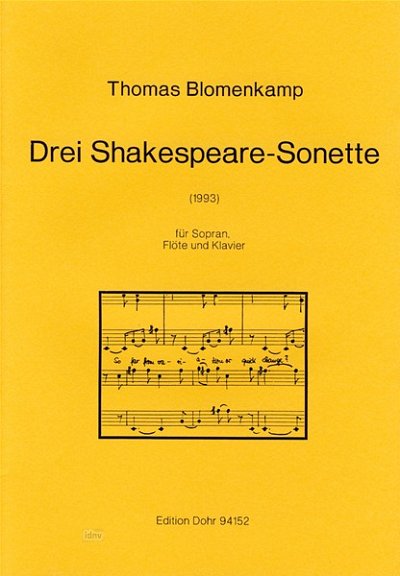 T. Blomenkamp: Drei Shakespeare-Sonette (Pa+St)