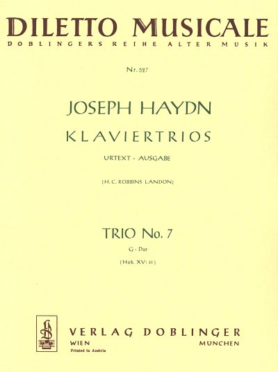J. Haydn: Klaviertrio Nr. 7 G-Dur Hob. XV:41