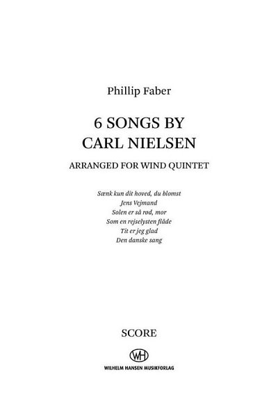 C. Nielsen: Six Songs By Carl Nielsen