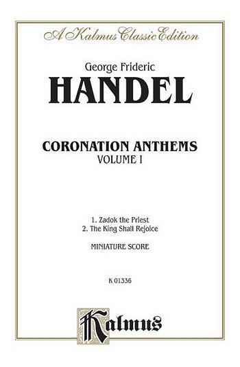 Handel Coronation Anthems 1,2 M, Sinfo (Pa+St)
