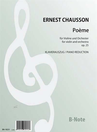 E. Chausson: Poeme für Violine und Klavie, VlKlav (KlavpaSt)