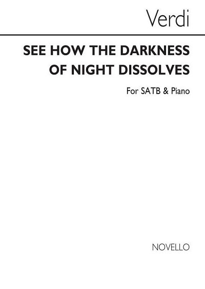 Verdi See How The Darkness, GchKlav (Chpa)