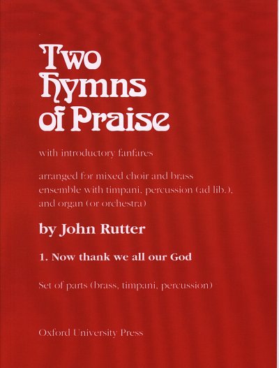 J. Rutter: Now Thank We All Our God, Ch (Stsatz)