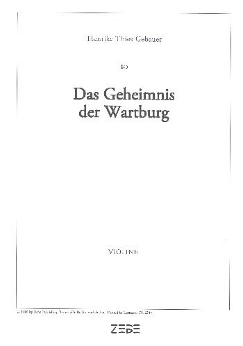 H. Thies-Gebauer: Das Geheimnis der Wartbu, GesKchInstr (VL)