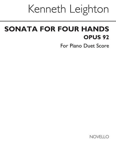 K. Leighton: Sonata For Four Hands Op. 92, Klav4m (Bu)