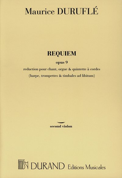 M. Duruflé: Requiem op. 9, GesGchStroOr (Vl2)