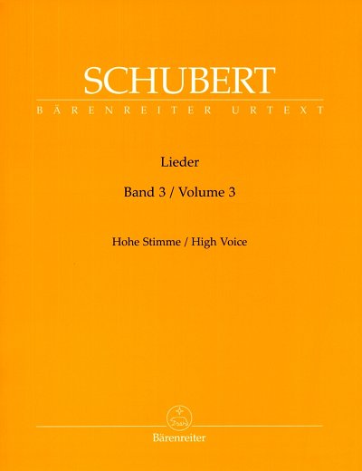 F. Schubert: Lieder 3 - hohe Stimme, GesHKlav
