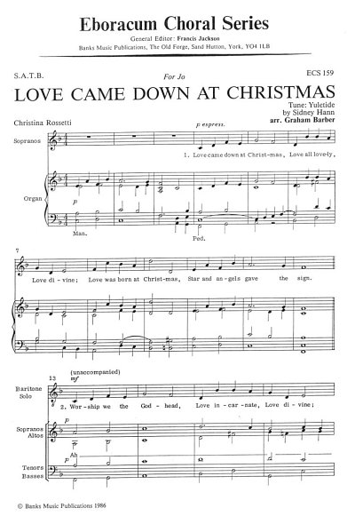 Love Came Down At Christmas (Chpa)