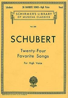 F. Schubert: 24 Favorite Songs, GesHKlav