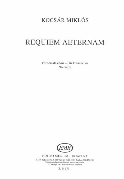M. Kocsár: Requiem aeternam