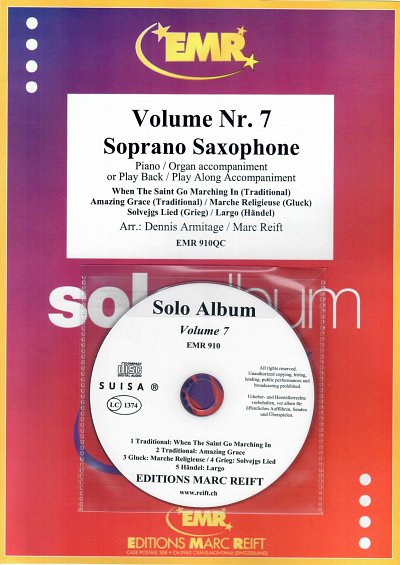 D. Armitage: Solo Album Volume 07, SsaxKlav/Org (+CD)