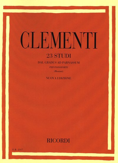 M. Clementi: 23 Studi, Klav