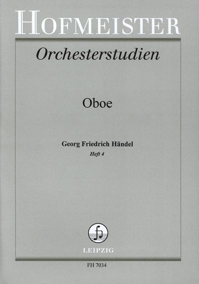 G.F. Händel: Orchesterstudien Oboe 4, Ob