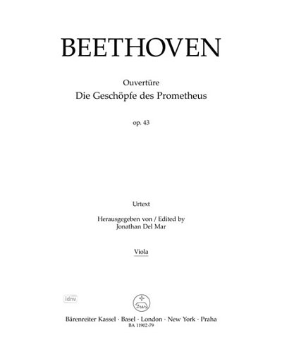 L. van Beethoven: Ouvertüre "Die Geschöpfe des Prometheus" op. 43
