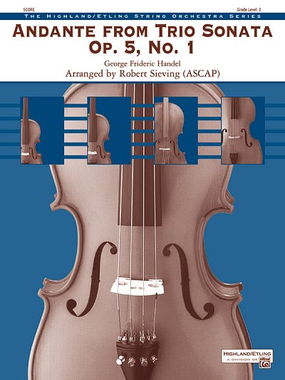 G.F. Händel: Andante from Trio Sonata Op. 5, N, Stro (Part.)