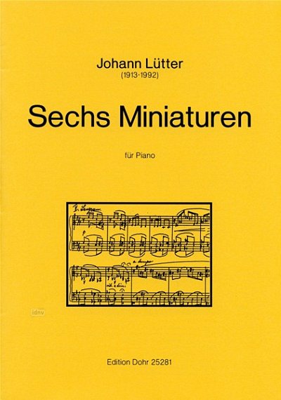 J. Lütter: Sechs Miniaturen, Klav (Part.)