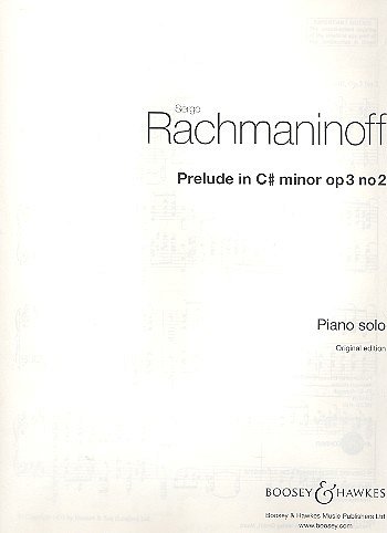 S. Rachmaninow: Prelude In C Sharp Minor Op.3 No.2