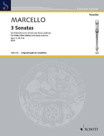 DL: B. Marcello: 3 Sonatas, Ablf/FlBc