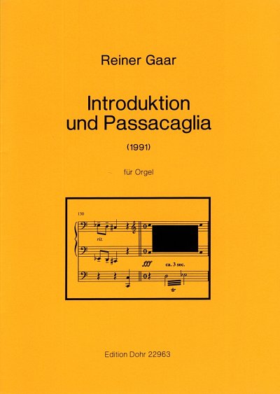 Gaar Reiner: Introduktion + Passacaglia