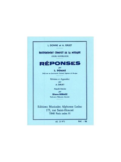 Reponses Superieur Teaching Material Book (Bu)