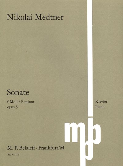 N. Medtner: Sonate Op 5
