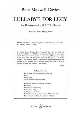 Lullabye for Lucy, Gch;Klav (Chpa)