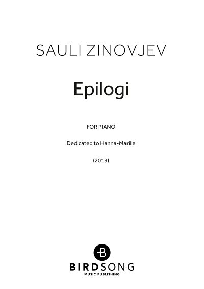 DL: S. Zinovjev: Epilogi, Klav