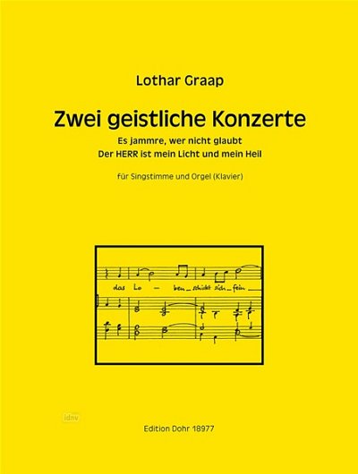L. Graap: Zwei geistliche Konzerte (Part.)